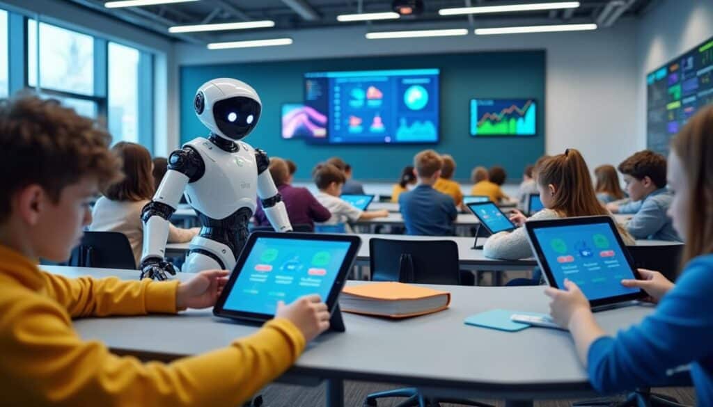 découvrez comment l'intelligence artificielle transforme le secteur de l'éducation en améliorant les méthodes d'apprentissage, personnalise l'enseignement et ouvre de nouvelles perspectives pour les étudiants et les enseignants.