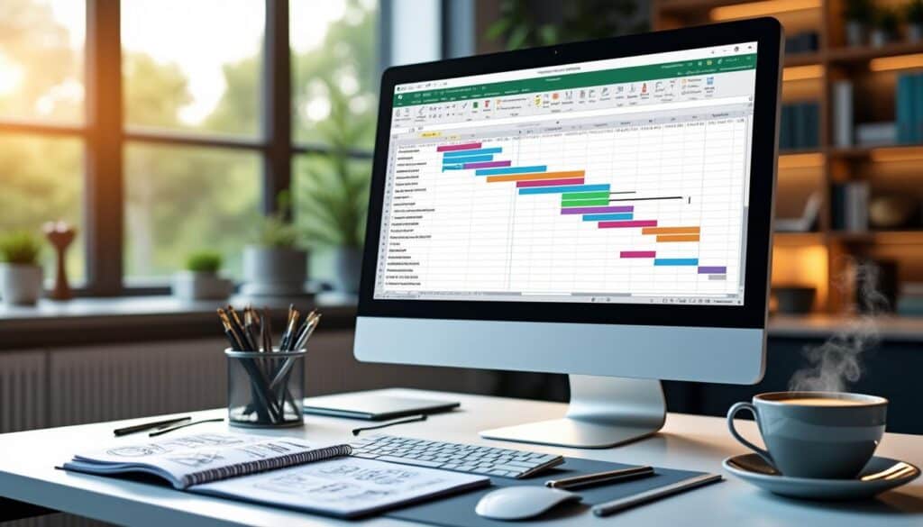 découvrez comment créer facilement un planning gantt dans excel pour optimiser la gestion de vos projets. suivez nos conseils pour organiser vos tâches, visualiser l'avancement et améliorer l'efficacité de votre équipe.