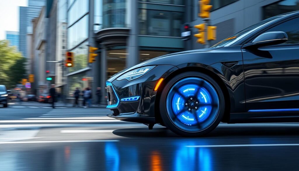 découvrez comment le freinage régénératif recharge efficacement la batterie de votre véhicule électrique lors de la conduite en milieu urbain, améliorant ainsi l'autonomie et l'efficacité énergétique.