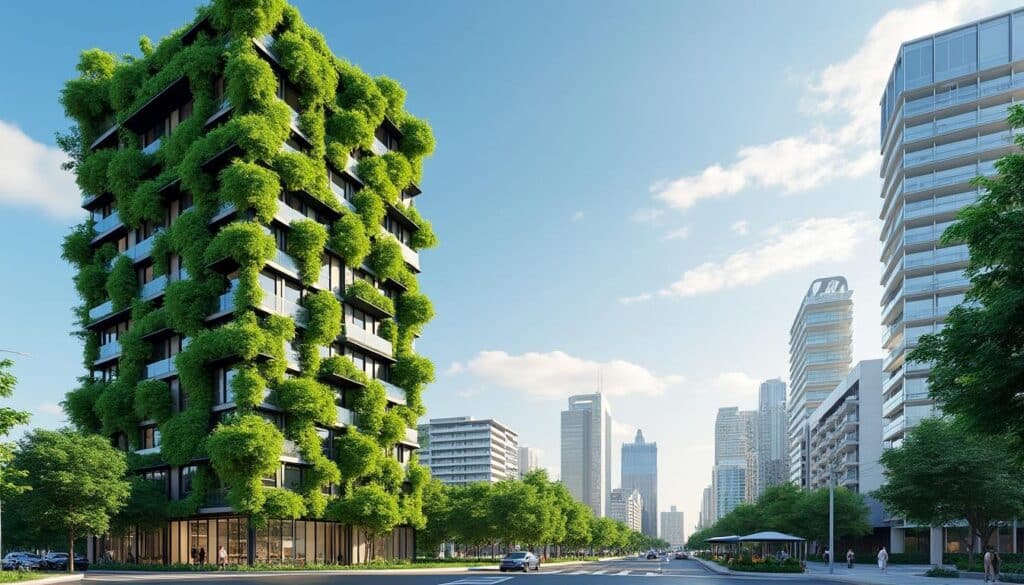 découvrez comment le jardin vertical rafraîchit naturellement les façades des immeubles tout en améliorant l'esthétique urbaine et en contribuant à un environnement plus sain.
