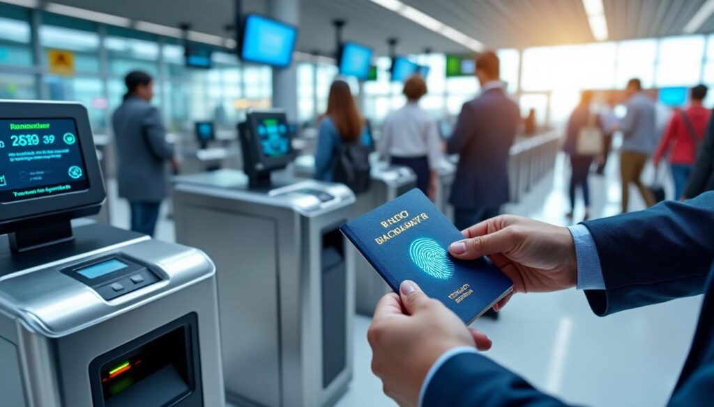 découvrez comment le passeport biométrique facilite et accélère le passage des frontières grâce à des technologies avancées de reconnaissance d'identité.