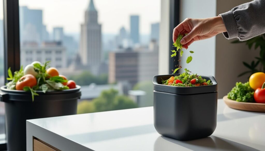 découvrez comment le composteur de cuisine peut réduire efficacement le volume des poubelles urbaines tout en valorisant vos déchets organiques pour un geste écologique au quotidien.