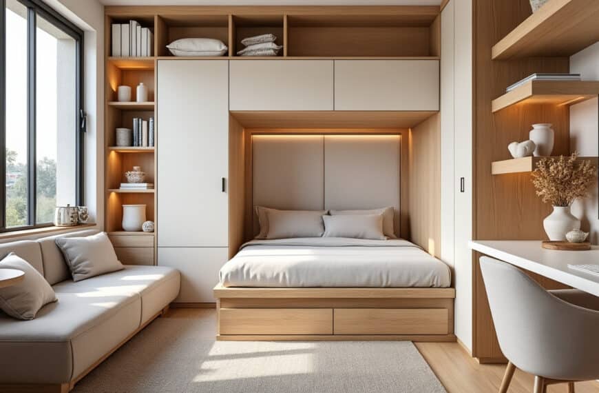découvrez comment le meuble modulable maximise l'espace et optimise la surface des petits studios pour un intérieur fonctionnel et pratique.